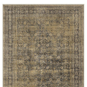 HomeRoots 8' Elegant Brown and Tan Medallion Area Rug - Washable, Stain-Resistant, Perfect for Any Room 8' X 10' 711207