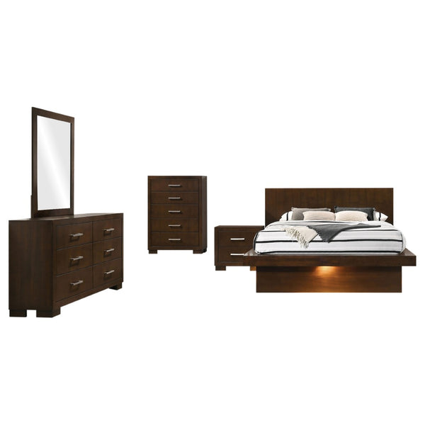 English Elm Tokyo Cappuccino 5-Piece Queen Bedroom Set - Modern Minimalist Design With Ample Storage & Style B062S00920-GIGA