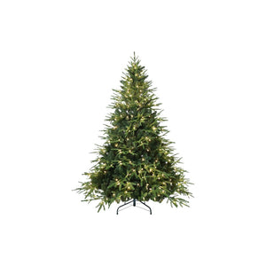 HomeRoots 5' Pre Lit Full Pine Christmas Tree - Stunning Holiday Centerpiece with 300 LED Lights & Natural Look 711222