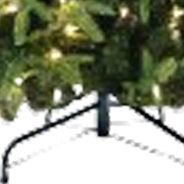 HomeRoots 6' Pre-Lit Full Pine Christmas Tree: Lush Greenery, Multi-Function LED Lights & Ornaments Included! 711224