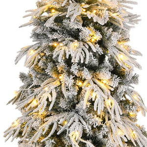 HomeRoots 7.5' Pre Lit Full Pine Christmas Tree - Lush, Realistic Foliage & Versatile LED Lights for Holidays! 711230