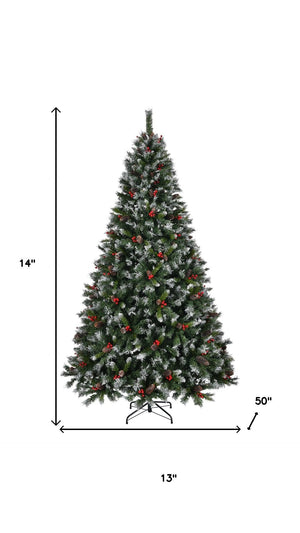 HomeRoots 6' White Pre-Lit Full Spruce Christmas Tree - Elegant, Realistic Design with Programmable LED Lights 711232
