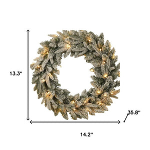 HomeRoots 4' White Pre-Lit Tropical Christmas Tree - Compact, Full & Lush with 330 LEDs for Festive Cheer! 711237