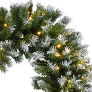 HomeRoots 4' Full Tropical Christmas Tree - Pre-Lit, Decorated, LED Lights & Elegant Ornaments for Festive Cheer 711238