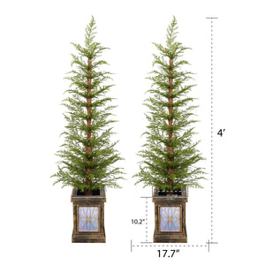 HomeRoots 6' White Pre Lit Tropical Christmas Tree with 250 LED Lights, Decorated for Instant Holiday Cheer 711239