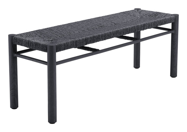 Zuo Modern Iska Bench - Modern Aluminum Seating Solution For Stylish Home Decor And Versatile Spaces Black Aluminum 704087-zuo-modern