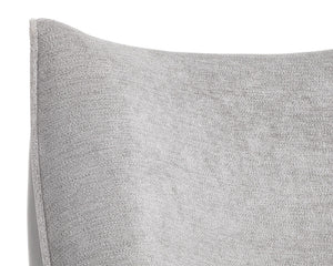 Sunpan Sorrel Lounge Chair - Mid-Century Elegance with Moisture-Repellent Fabric and Durable Wood Legs Polo Club Stone / Antonio Charcoal