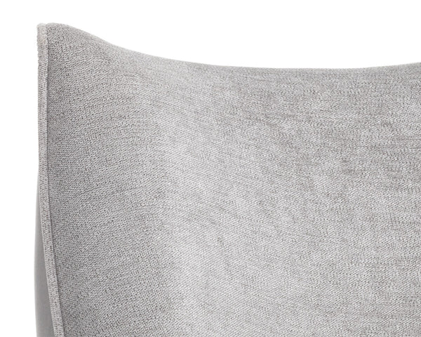 Sunpan Sorrel Lounge Chair - Mid-Century Elegance with Moisture-Repellent Fabric and Durable Wood Legs Polo Club Stone / Antonio Charcoal