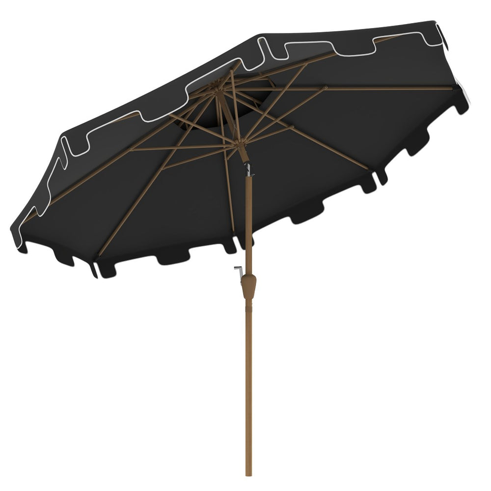 English Elm Outsunny 9' Patio Umbrella With Tilt Crank, Double-Top Vented Canopy For Ultimate Outdoor Comfort W2225P217593-GIGA