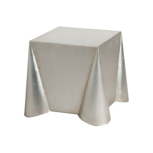 Tin Covered Side Table - Antique Silver Leaf 7117006 Elk Home