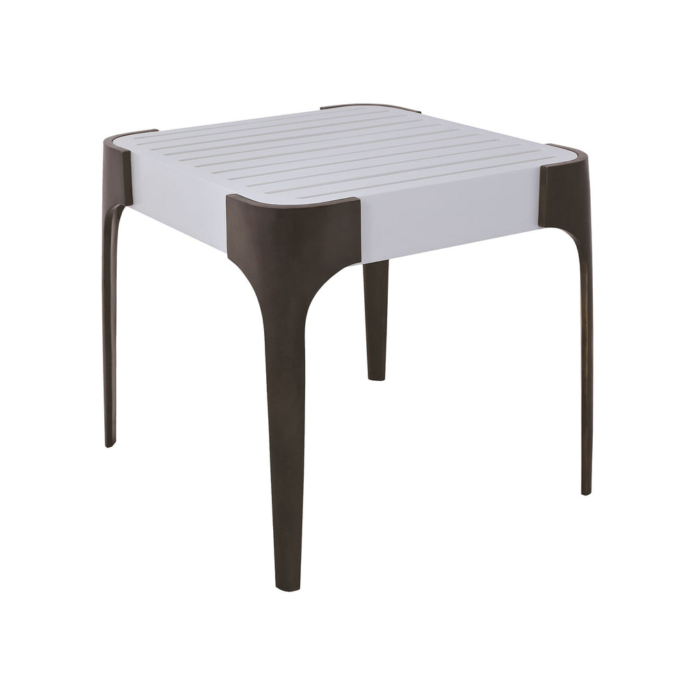 Teak Veranda Side Table in Cappuccino Foam 7117014 Elk Home