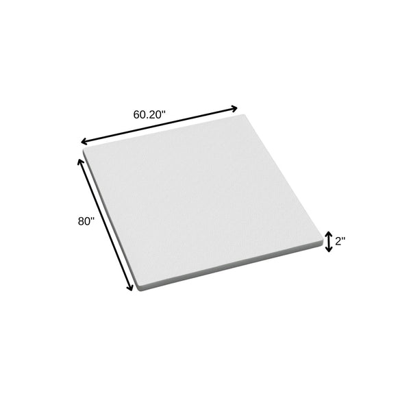 HomeRoots White Gel Memory Foam Mattress Topper - Cooling, Water-Resistant, Supportive Sleep Solution for Comfort King 711911