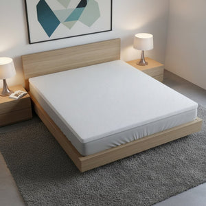 HomeRoots 3" White Gel Memory Foam Mattress Topper – Plush Comfort, Cooling Technology, Easy Care & Fit King 711950