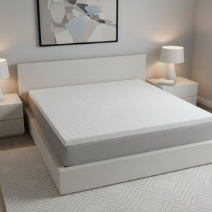 HomeRoots 75" Premium Memory Foam Mattress Topper with Removable Cover for Ultimate Sleep Comfort & Support Full / Double 711954