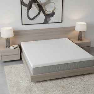 HomeRoots 75" Premium Memory Foam Mattress Topper with Removable Cover for Ultimate Sleep Comfort & Support Queen 711955