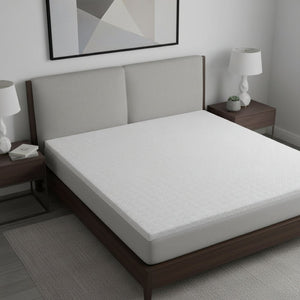 HomeRoots 75" Premium Memory Foam Mattress Topper with Removable Cover for Ultimate Sleep Comfort & Support King 711956