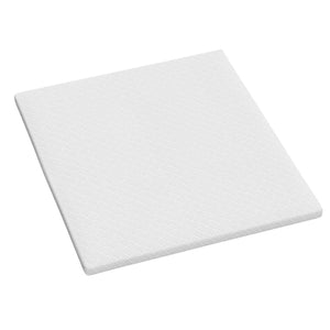 HomeRoots 84" White Memory Foam Mattress Topper - Plush Support, Breathable Cover, Easy Care for Ultimate Comfort California King 711957