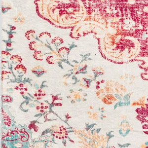 HomeRoots 8' Dark Gray and Light Gray Oriental Distressed Area Rug – Elegant, Washable, Perfect for High-Traffic Areas 8' X 10' 711983