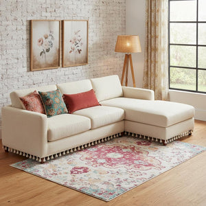 HomeRoots 8' Dark Gray and Light Gray Oriental Distressed Area Rug – Elegant, Washable, Perfect for High-Traffic Areas 8' X 10' 711983