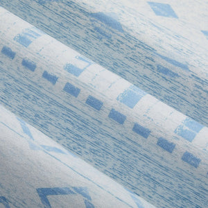 HomeRoots 6' Aqua and Ivory Geometric Area Rug - Stylish, Washable, Non-Slip, Durable for High-Traffic Spaces 6' X 9' 711993