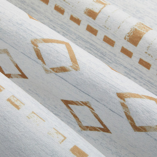 HomeRoots 6' Gold and White Abstract Geometric Washable Area Rug – Stylish, Durable, and Easy to Clean! 6' X 9' 711999