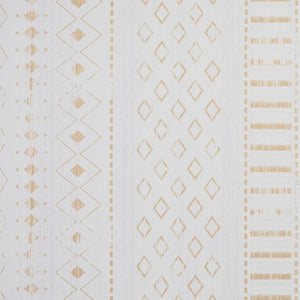HomeRoots 6' Gold and White Abstract Geometric Washable Area Rug – Stylish, Durable, and Easy to Clean! 8' X 10' 712000