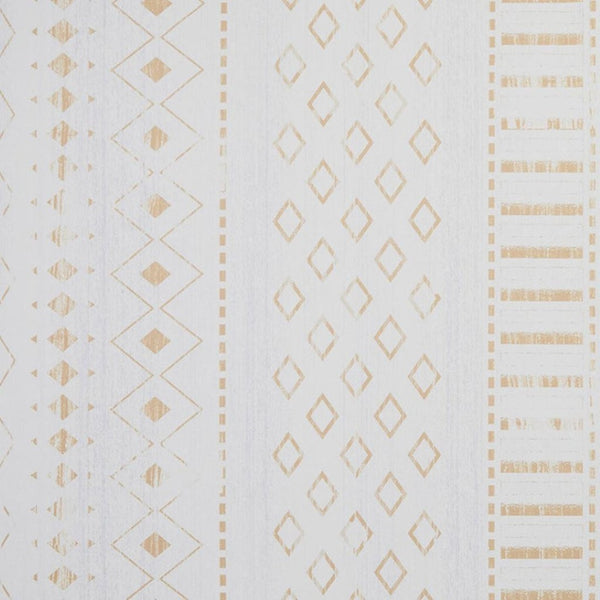 HomeRoots 6' Gold and White Abstract Geometric Washable Area Rug – Stylish, Durable, and Easy to Clean! 8' X 10' 712000