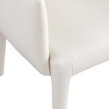 Pelle Cream Vegan Leather Accent/Dining Chair 711Cream-C Meridian Furniture