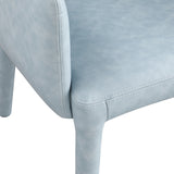 Pelle Light Blue Vegan Leather Accent/Dining Chair 711LtBlu-C Meridian Furniture