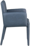 Pelle Navy Vegan Leather Accent/Dining Chair 711Navy-C Meridian Furniture