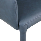 Pelle Navy Vegan Leather Accent/Dining Chair 711Navy-C Meridian Furniture