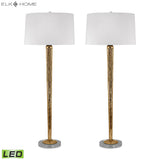 Mercury Glass 37'' High 2-Light Buffet Lamp - Set of 2 - Mercury Gold 711/S2-LED Elk Home