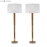 Mercury Glass 37'' High 2-Light Buffet Lamp - Set of 2 - Mercury Gold 711/S2 Elk Home