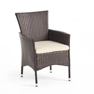 English Elm Clementine All-weather Pe Wicker Outdoor Dining Chairs Set of 2 Patio Seating N768P375856A