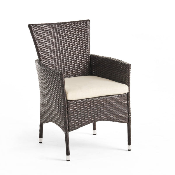 English Elm Clementine All-weather Pe Wicker Outdoor Dining Chairs Set of 2 Patio Seating N768P375856A
