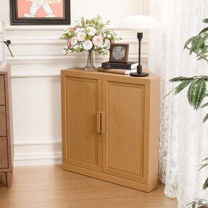 HomeRoots 31" Black Wood Corner Accent Cabinet – Stylish Two-Door Storage Solution for Any Room Décor 712114