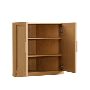 HomeRoots 31" Black Wood Corner Accent Cabinet – Stylish Two-Door Storage Solution for Any Room Décor 712114