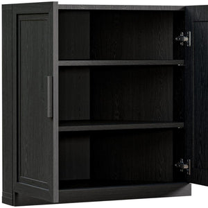 HomeRoots 31" Brown Wood Corner Accent Cabinet - Stylish Storage Solution for Small Spaces & Modern Decor 712115