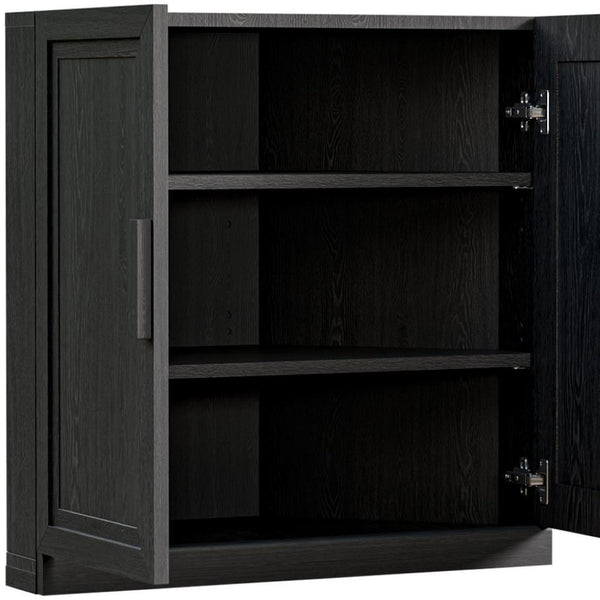 HomeRoots 31" Brown Wood Corner Accent Cabinet - Stylish Storage Solution for Small Spaces & Modern Decor 712115