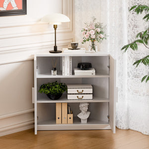 HomeRoots 31" Brown Wood Corner Accent Cabinet – Stylish Storage Solution for Small Spaces & Décor Display 712117