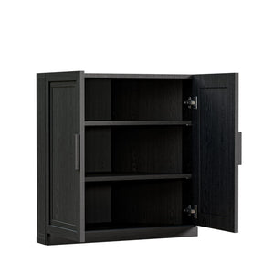 HomeRoots 31" Brown Wood Corner Accent Cabinet - Stylish Storage Solution for Small Spaces & Modern Decor 712123