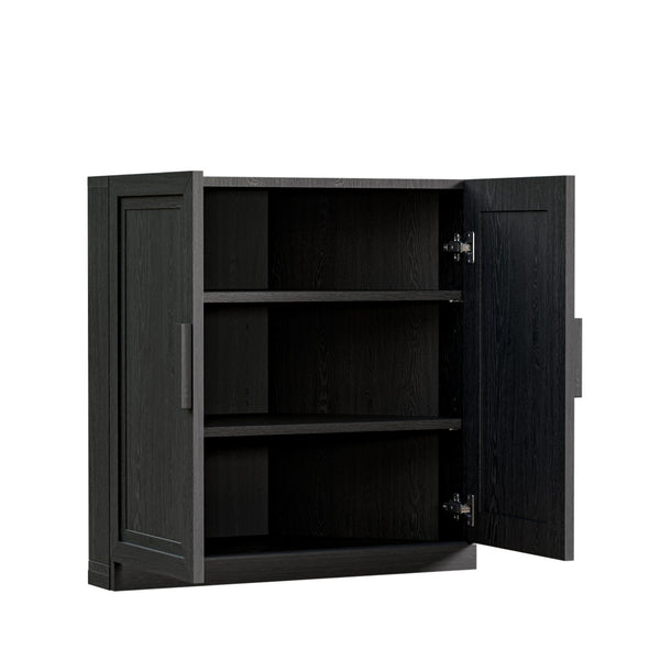 HomeRoots 31" Brown Wood Corner Accent Cabinet - Stylish Storage Solution for Small Spaces & Modern Decor 712123
