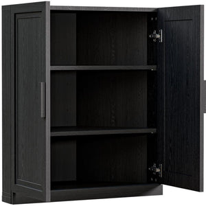 HomeRoots 31" Brown Wood Corner Accent Cabinet - Stylish Storage Solution for Any Room, Space-Saving Design! 712127