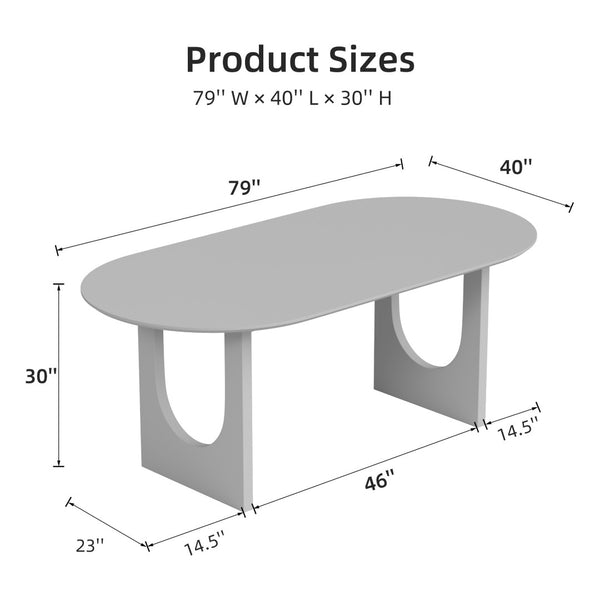 HomeRoots 79" Natural Solid Wood Oval Dining Table with Luxurious Mirrored Pedestal Base for Elegant Spaces 712143