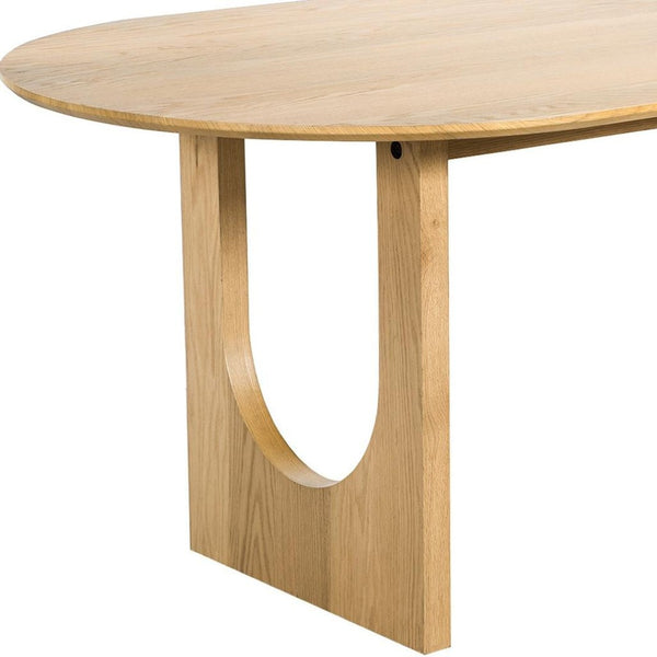 HomeRoots 79" Black Solid Wood Oval Dining Table with Mirrored Pedestal Base - Modern Elegance for Any Space 712144