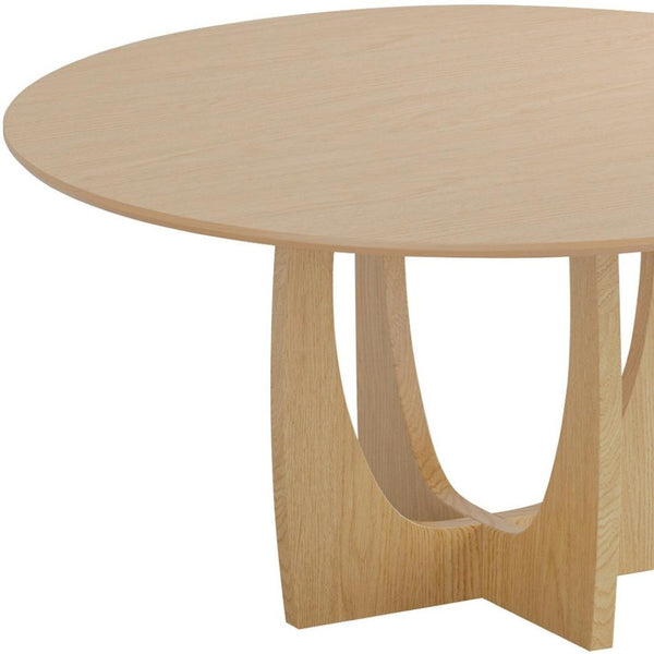 HomeRoots 45" Black Solid Wood Round Dining Table with Mirrored Double Pedestal Base for Elegant Dining Experience 712148