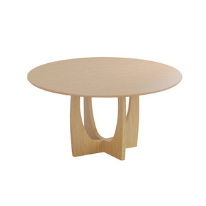 HomeRoots 45" Black Solid Wood Round Dining Table with Mirrored Double Pedestal Base for Elegant Dining Experience 712148