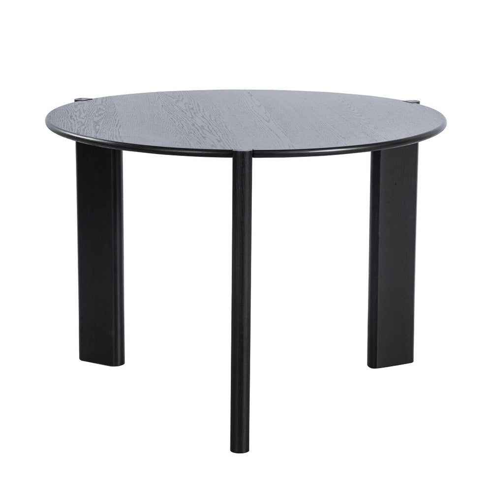 HomeRoots 42" Natural Solid Wood Round Dining Table with Mirrored Double Pedestal Base for Elegant Gatherings 712152