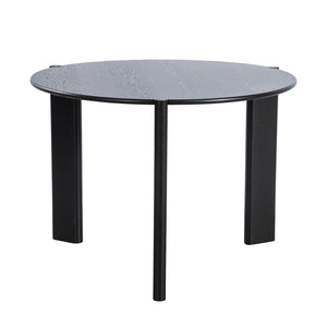 HomeRoots 42" Natural Solid Wood Round Dining Table with Mirrored Double Pedestal Base for Elegant Gatherings 712152