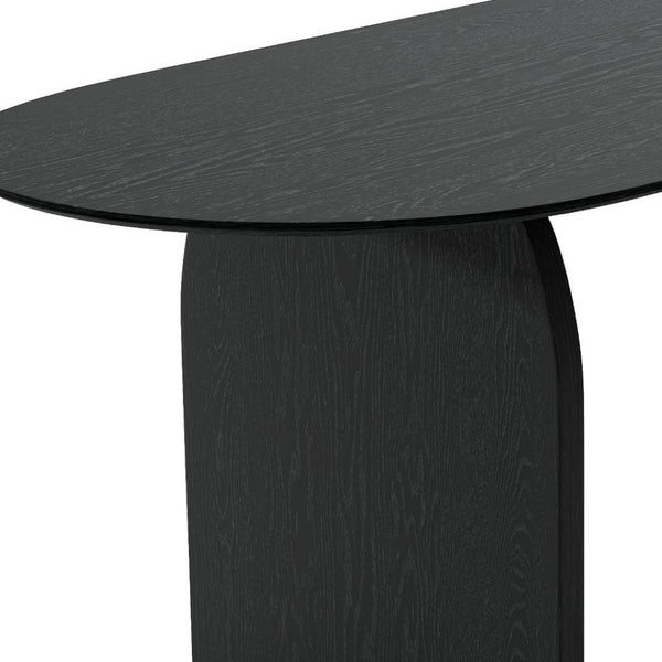 HomeRoots 79" Elegant Oval Solid Wood Dining Table with Mirrored Double Pedestal Base for Stylish Gatherings 712154